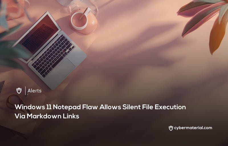 Windows 11 Notepad Lets Files Run Silently - CyberMaterial