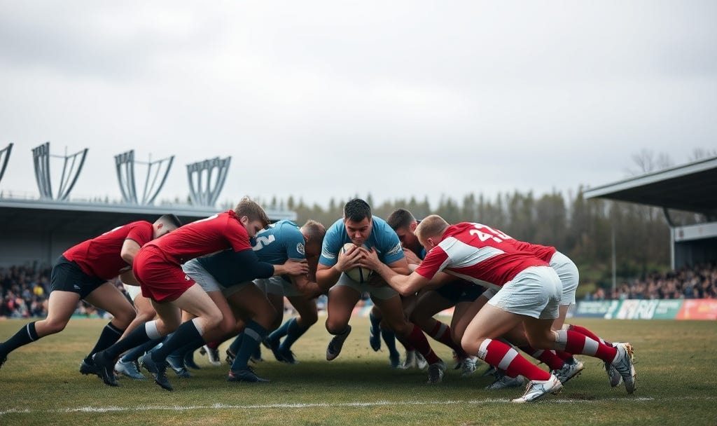 تصویری از تکنیک اسکرام در راگبی - اجایل گپ تصویری از تکنیک اسکرام در راگبی - اجایل گپ