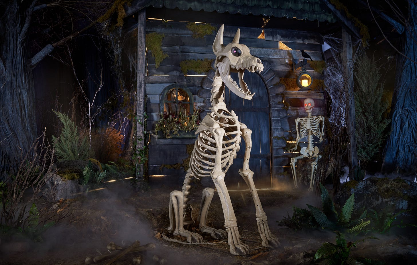 the home depot's 5-foot sitting skelly's dog