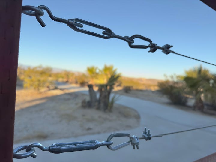 Custom “coyote fence” design by Cindy Bernard