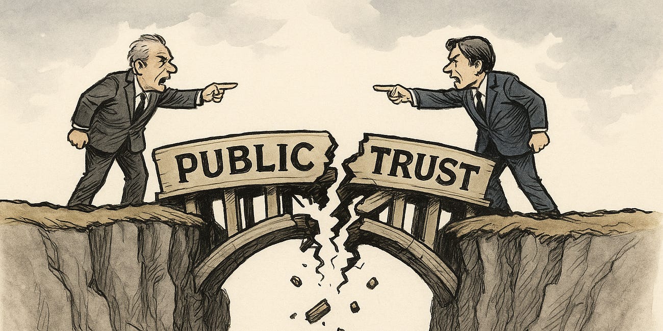 *Breaking* New Nationwide Survey Shows Why So Many Americans Do Not Trust Government, And A Cautionary Note For The Right