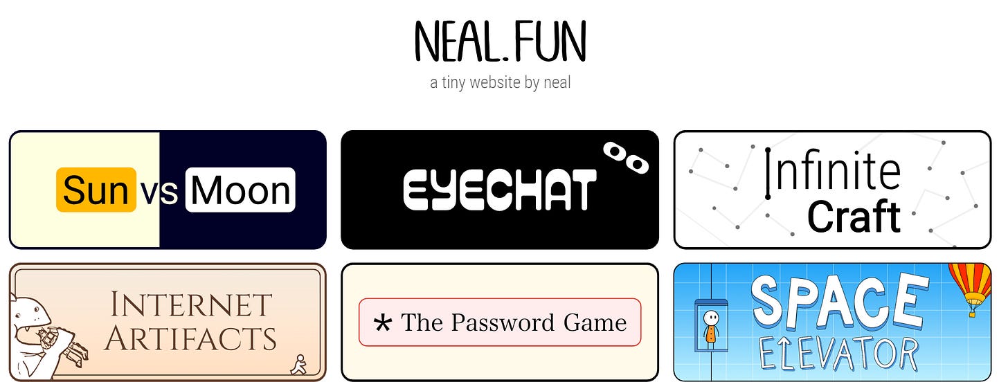 Neal.fun raccolta di risorse digitali