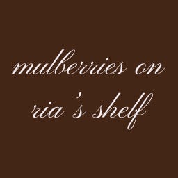 mulberries on ria's shelf