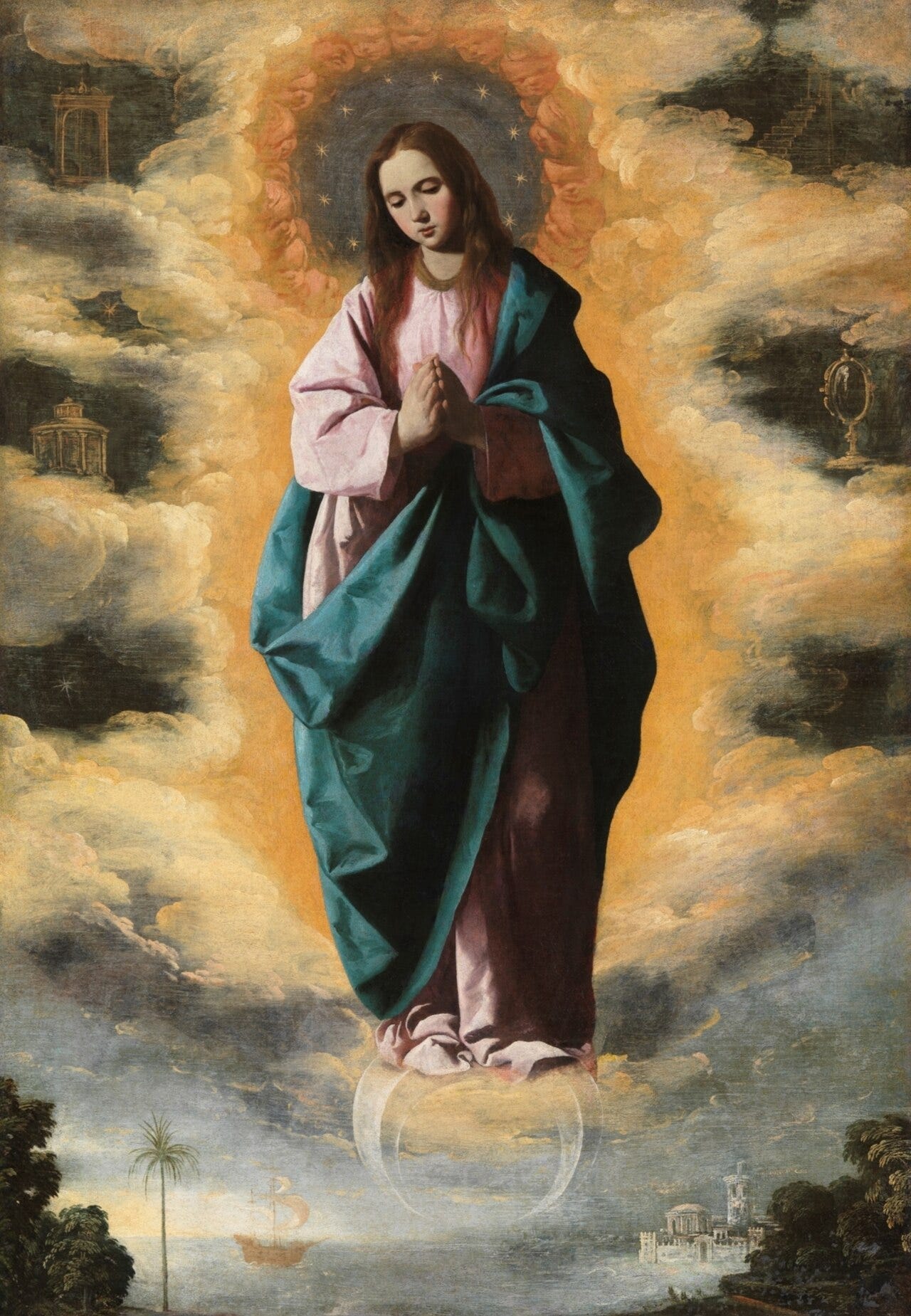 a saint by Francisco de Zurbaran a saint by Francisco de Zurbaran