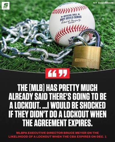 It's the question on every baseball fan's brain: Will we have a 2027  season? ⚾️ The expiration of the collective bargaining agreement between  the league and its players union in December has