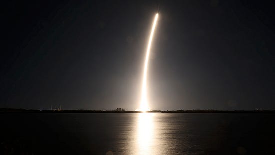 Launch of Rocket from Kennedy Space Center, Florida, January 15, 2025