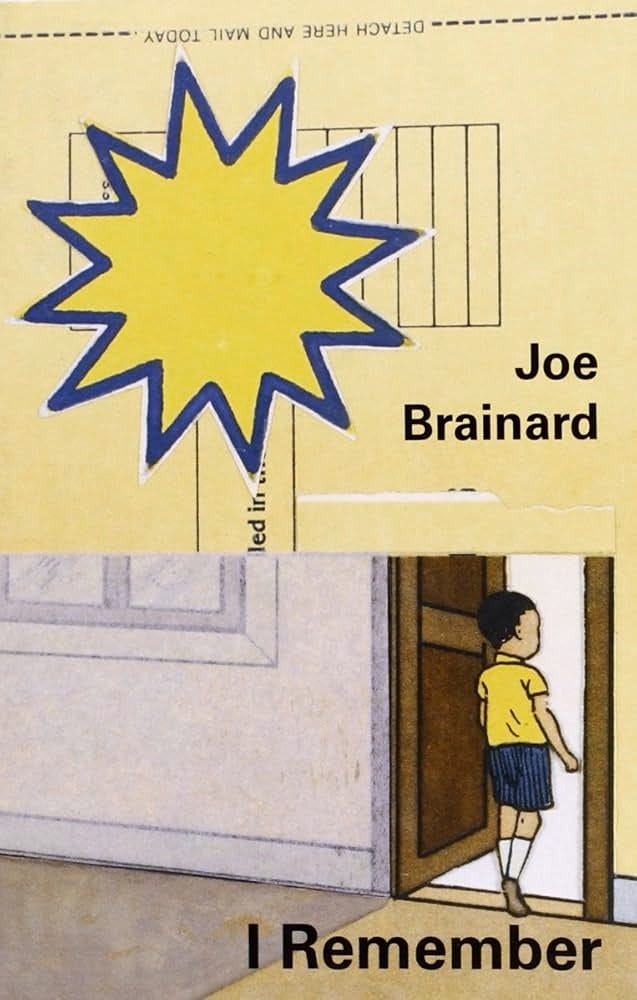 Joe Brainard: I Remember: Padgett, Ron, Brainard, Joe: 9781887123488:  Amazon.com: Books