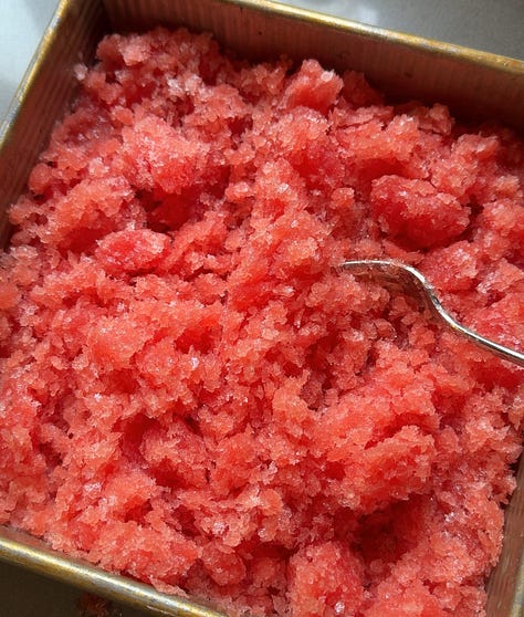 Watermelon granita