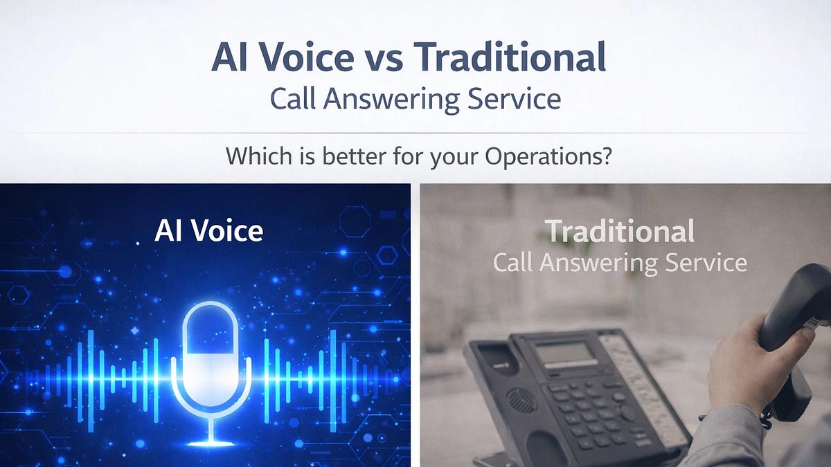 AI Voice vs. Traditional Call Answering Service