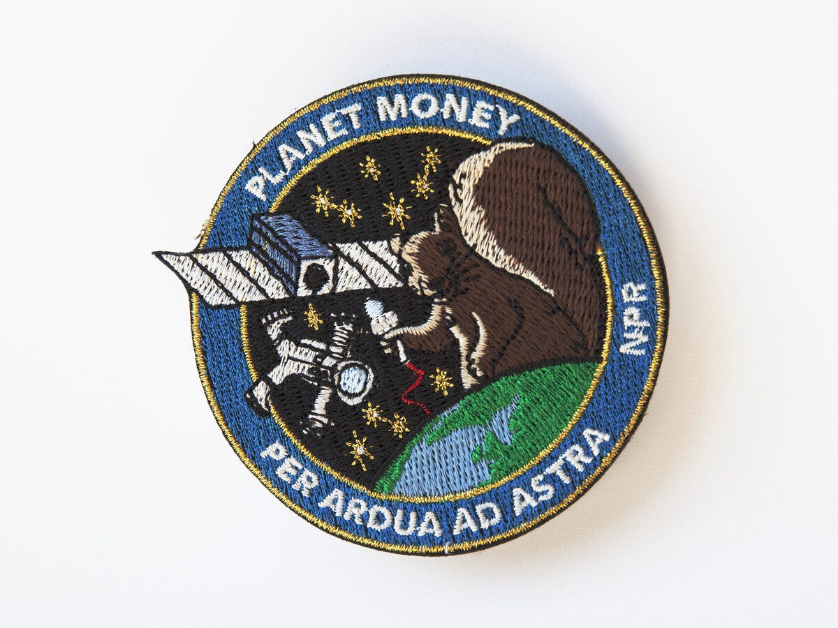 Planet Money Mission Patch. Photographed by Annabel Edwards/Designed by Ryan Troy Ford