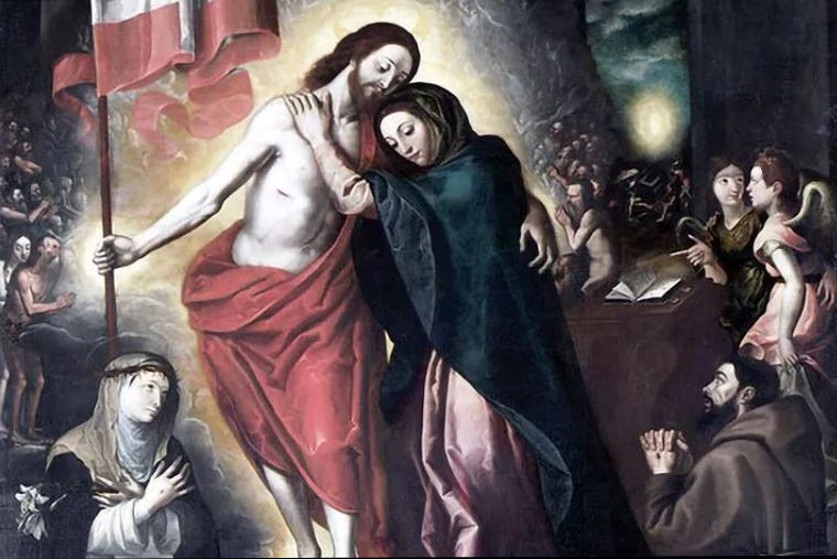 After His Resurrection, Jesus Appeared First to His Mother Mary, Say the Saints