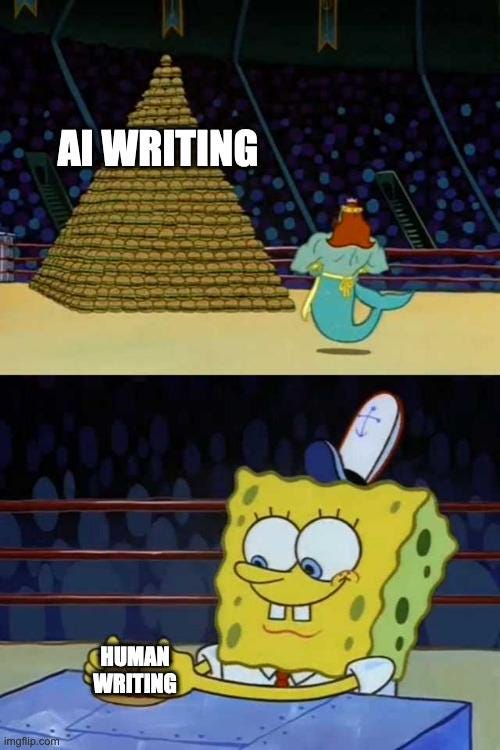 I was thinking about AI writing after stumbling upon the troves of  generated HFY stories on YouTube, and realized we already had a perfect meme  for it. : Second Language Strategies