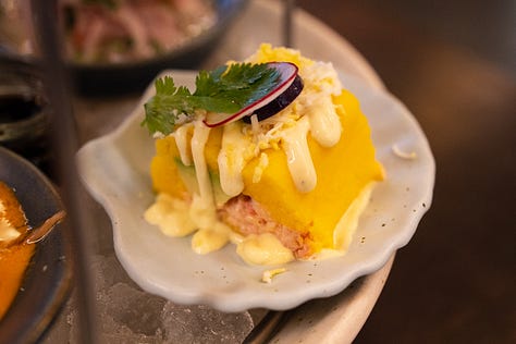 Ceviche, causa, and more