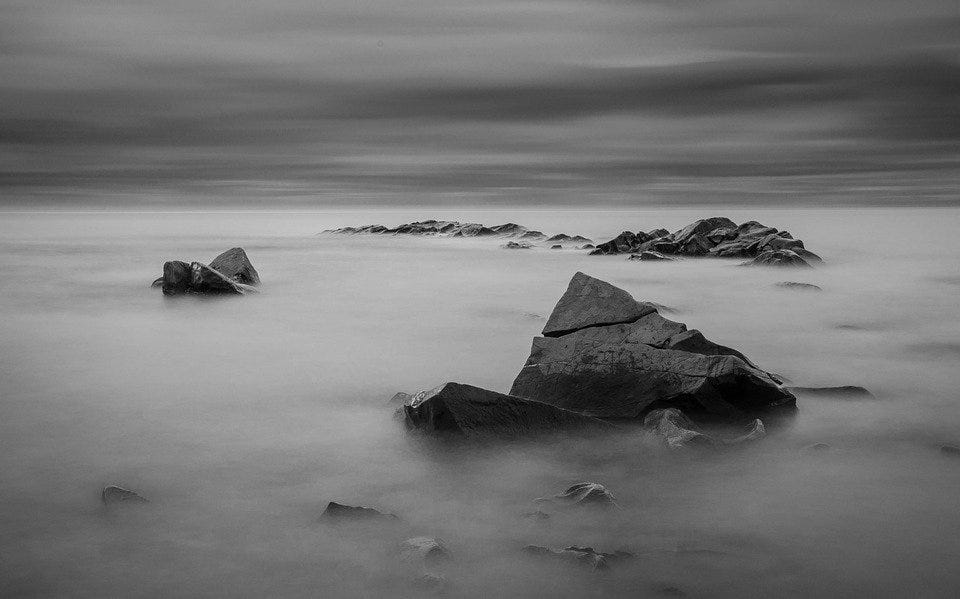 Nature, Fog, Monochrome, Outdoors, Shack, Gaspésie