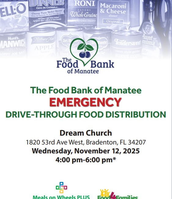 The Food Bank of Manatee Continuews Response to Temporary Federal Funding Pause Impacting SNAP Benefits With Additional Food Distribution