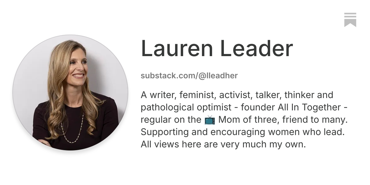 Lauren Leader | Substack