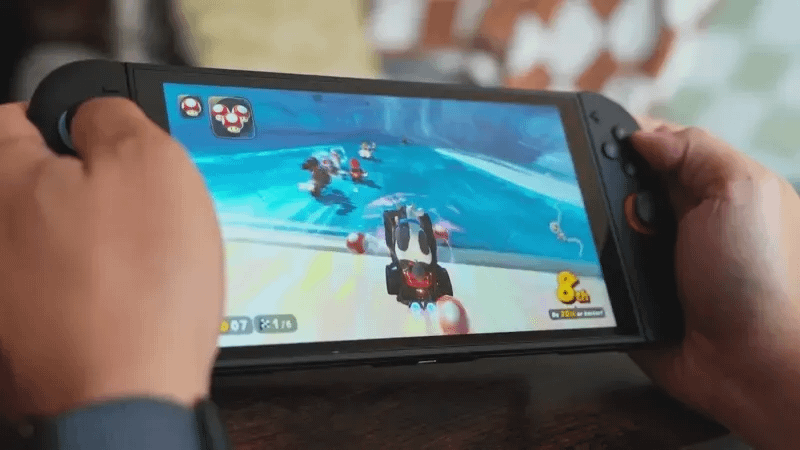 Kevin Lee playing Mario Kart World on Switch 2 Kevin Lee playing Mario Kart World on Switch 2