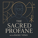 Logo for The Sacred Profane Podcast