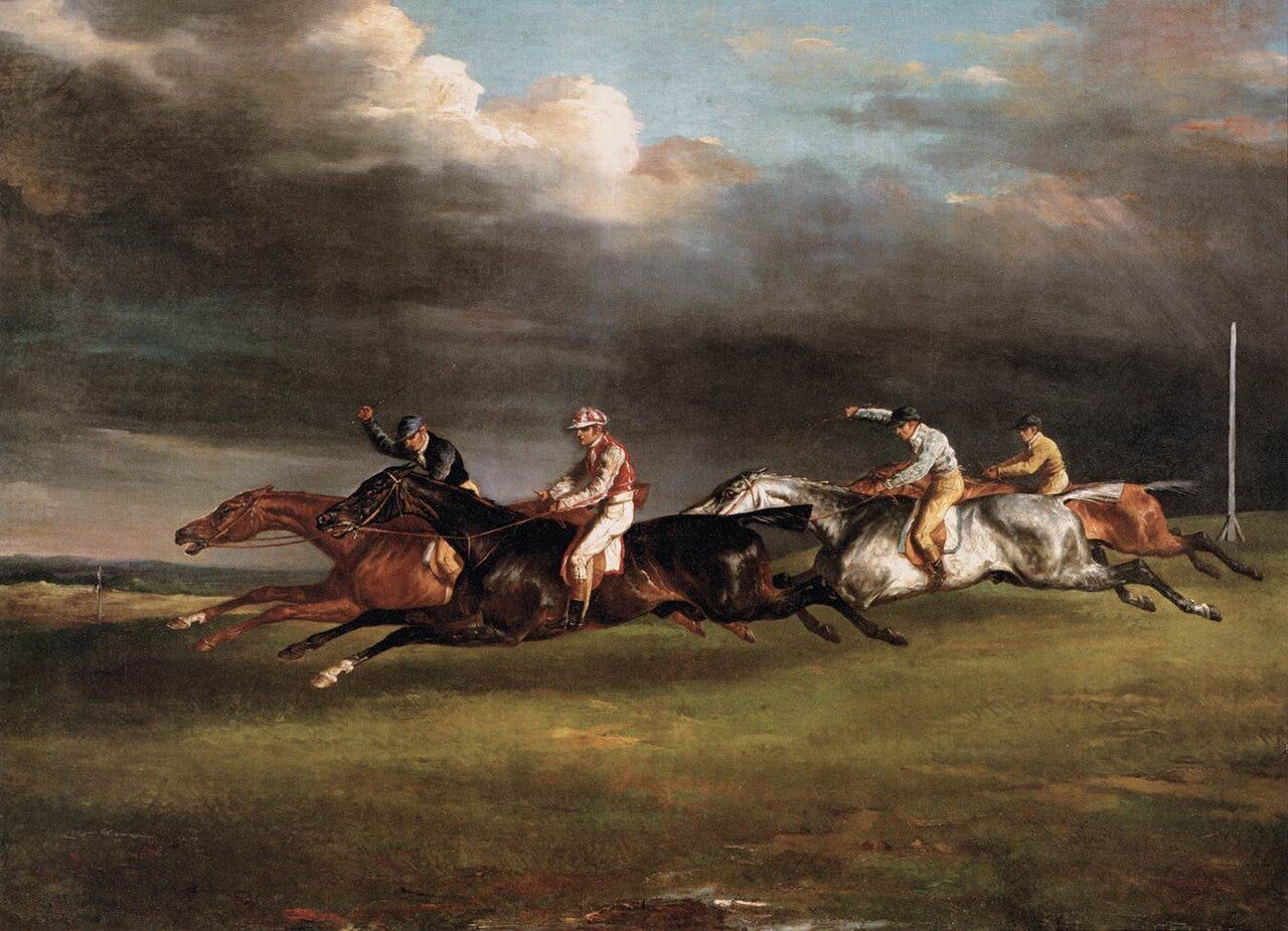 Theodore Gericault, The Derby at Epsom, 1821 Theodore Gericault, The Derby at Epsom, 1821