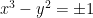 x^3-y^2=\pm 1