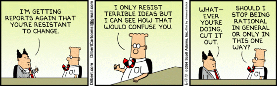 Dilbert on Change – Influencing Change