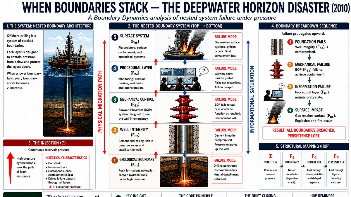 🏛️🌊 Phase 3 — Post 1 When Boundaries Stack — The Deepwater Horizon Disaster (2010)