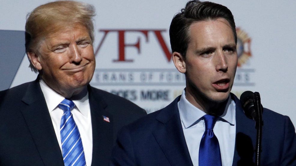 Trump appoints Senator Hawley to White House task force on reopening economy