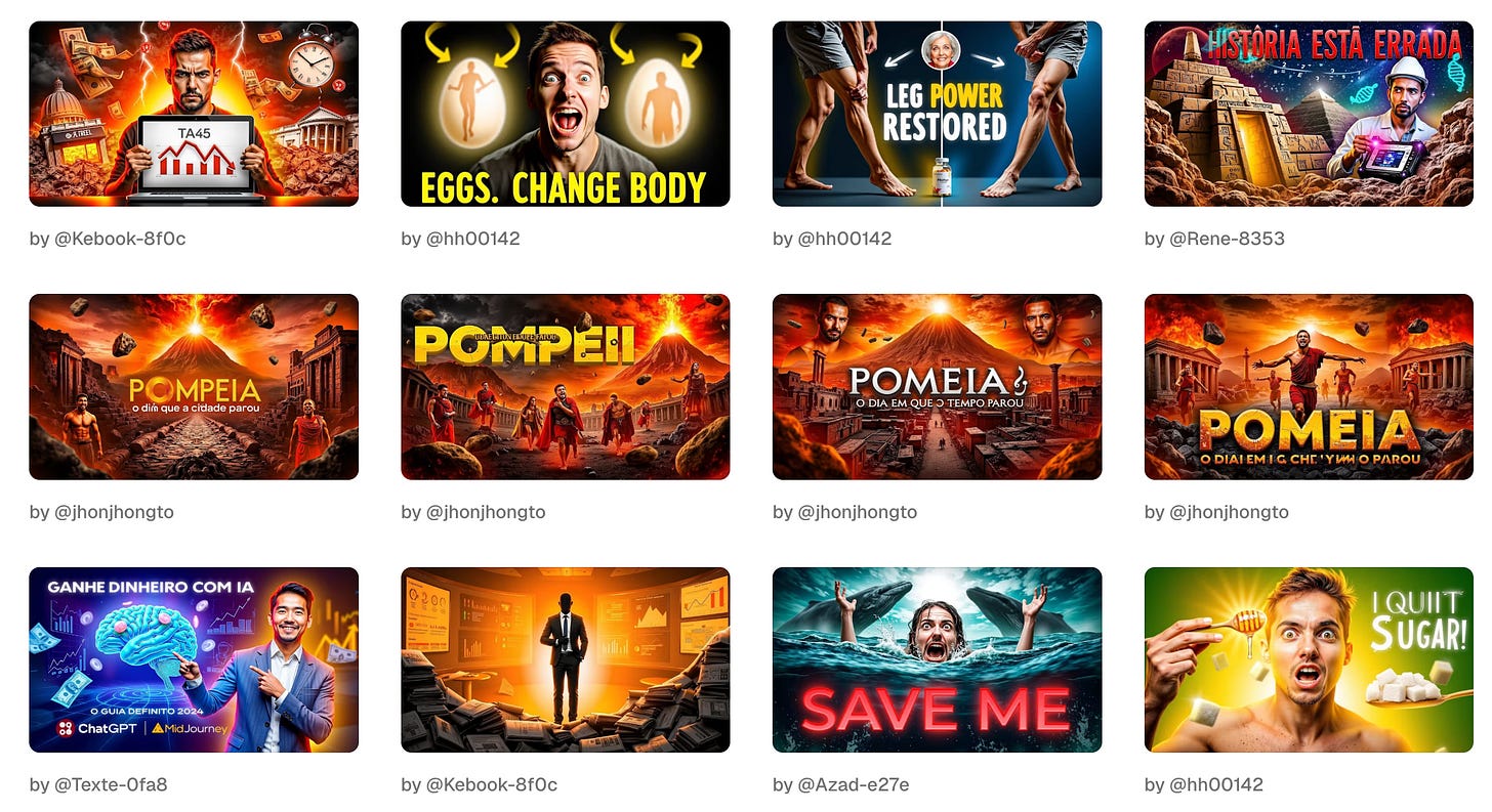 Glif Youtube thumbnail generator