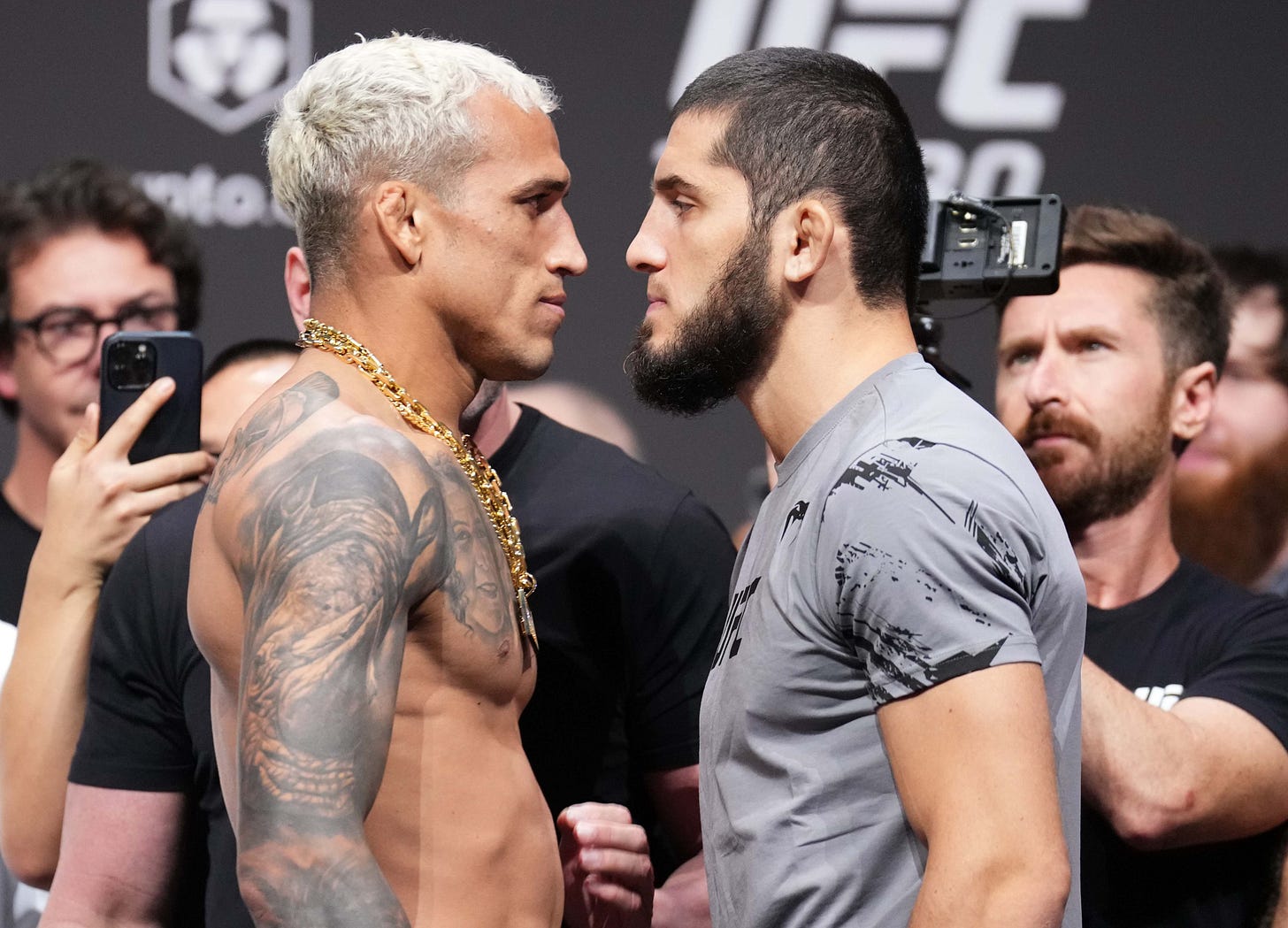 Weigh-In Faceoffs | UFC 280: Oliveira vs Makhachev | UFC