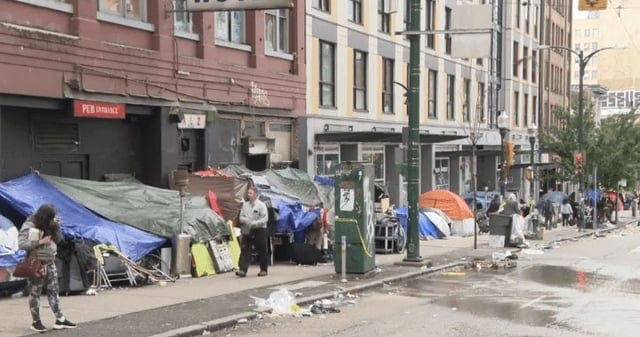 r/vancouver - Vancouver has a new tent city. This time it’s in the street, not a park
