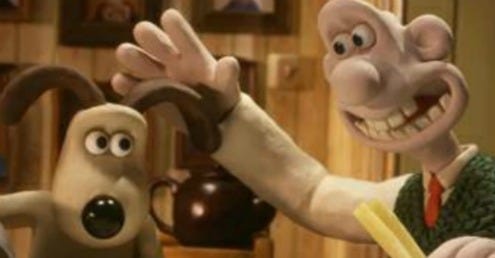Wallace and Gromit image within post