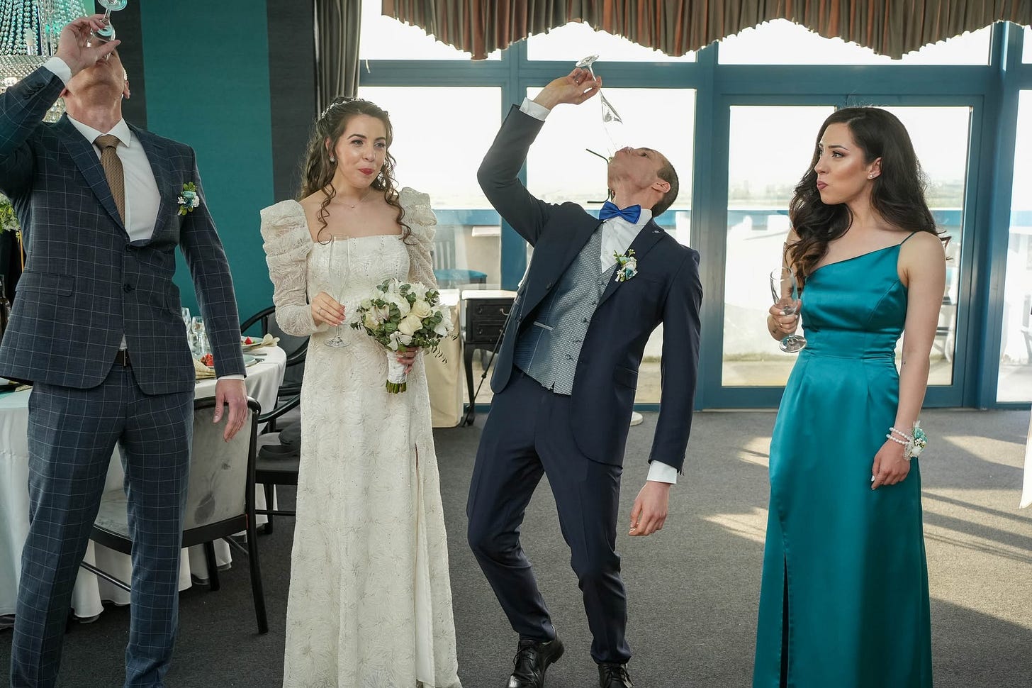 May be an image of 4 people, suit and wedding