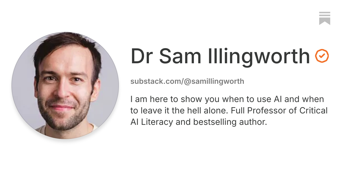 Dr Sam Illingworth | Substack