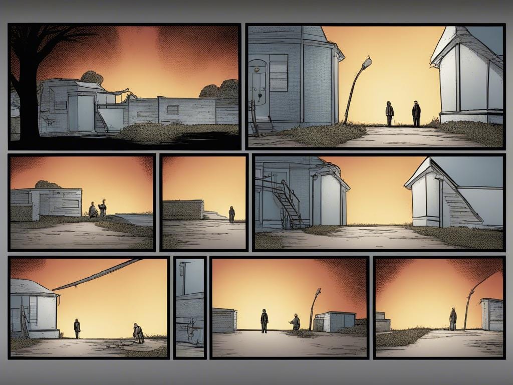    digital color comicbook style, modern american comic about Storyboard for One Comic Image Title: "The Power of Silence"  Scene Descripti, "\"Even when you trust your close friends and family, don’t tell them everything. Keep your power. Move in silence.\",
  }
]