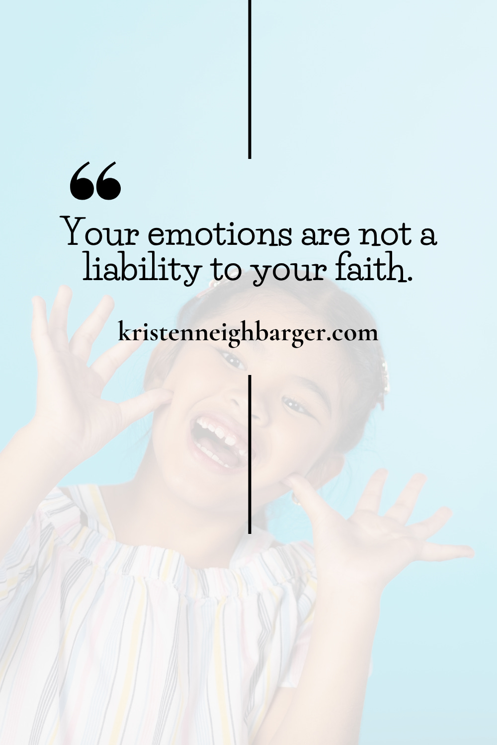 quote text over smiling girl