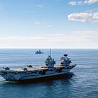 Russian Tu-142 Bear-F Approaches British Carrier Strike Group