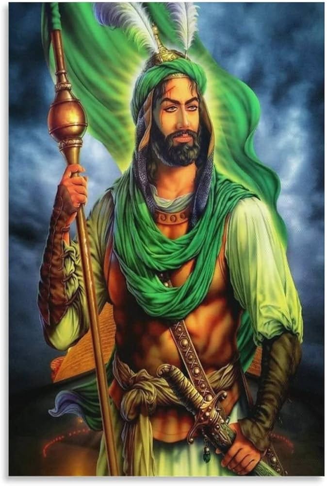 Amazon.com: Islamic Art Poster, Imam Ali Art Painting Poster Canvas Art  Posters and Home Bedroom Decor Posters, Room Aesthetics Decorative Paintings  24x36inch(60x90cm): Posters & Prints