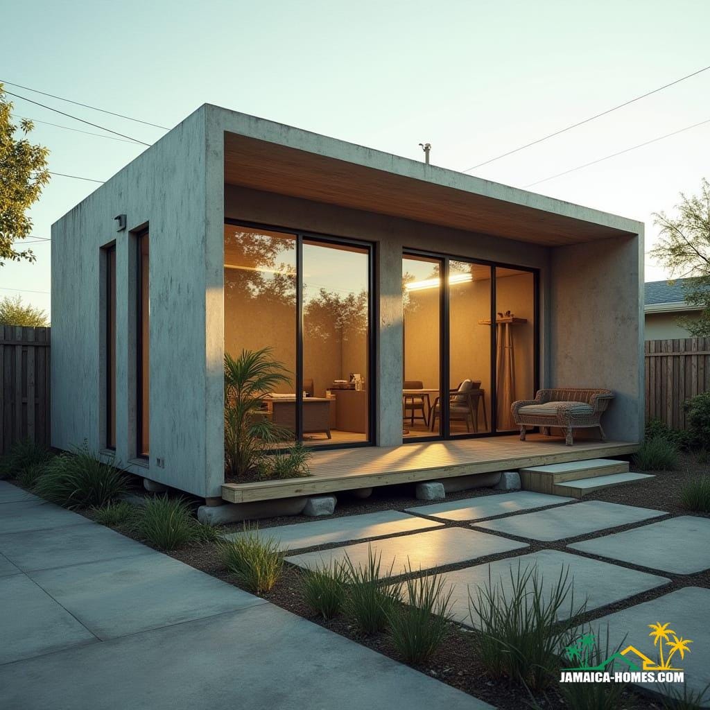 Urban L-Shaped Mini Home Design
