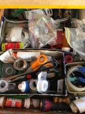 TU junk drawer BEFORE