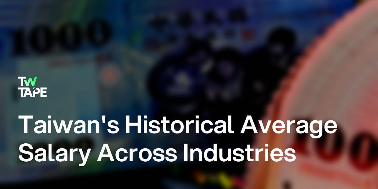 Taiwan's Historical Average Salary Across Industries