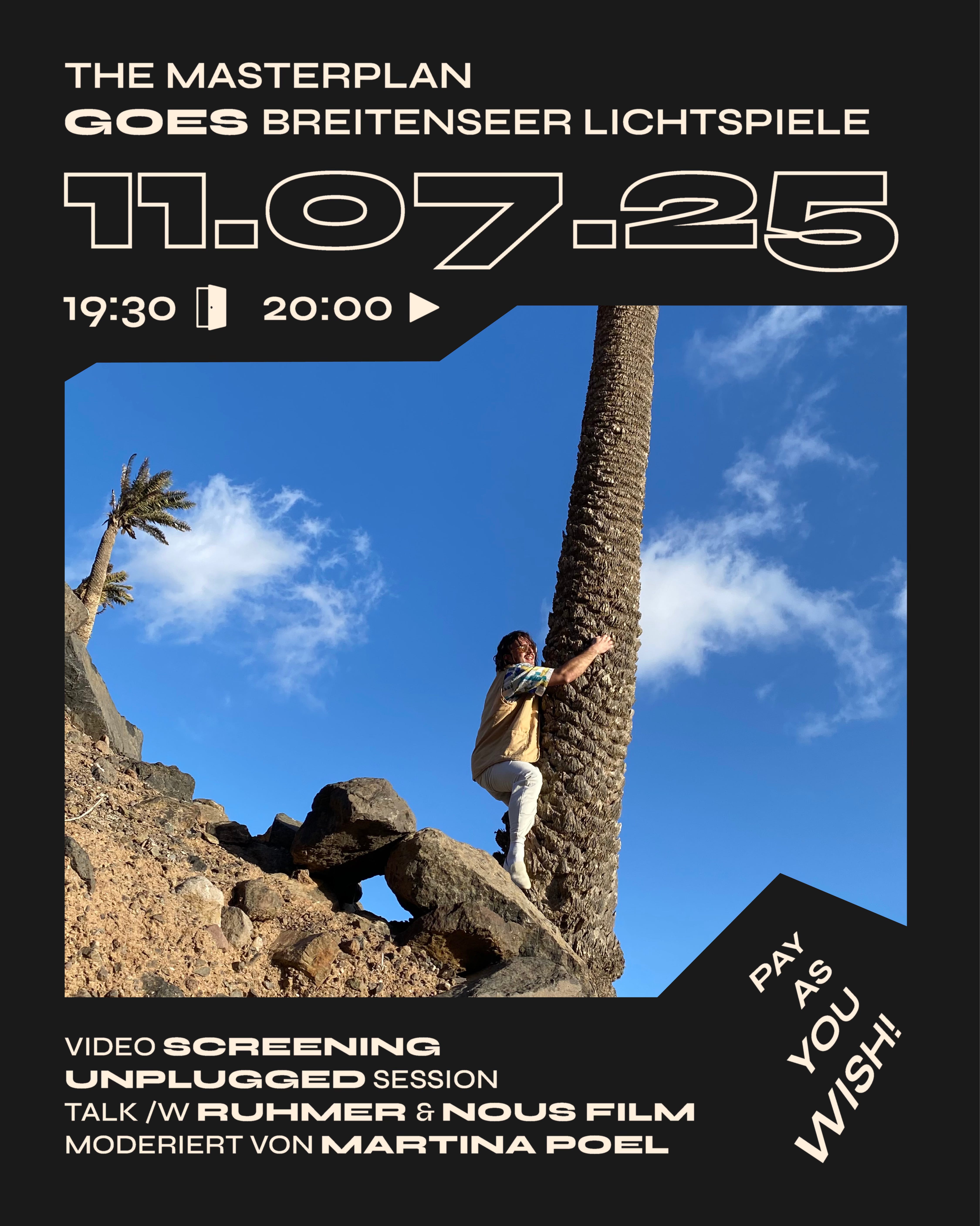 🎬 One Night Only: RUHMER im Kino – Musikvideos, Konzert & Gespräch