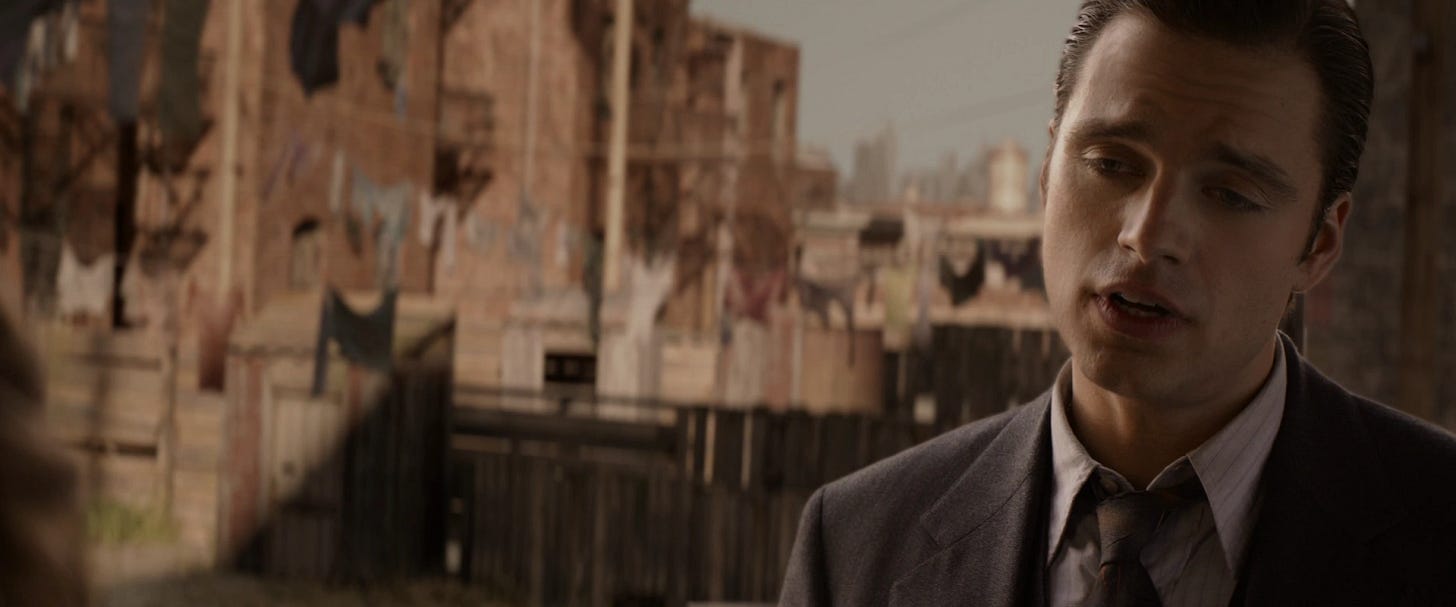 Bucky with his hair slicked back for a funeral in the 1930s