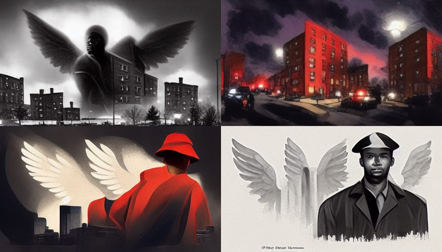 Death of an Angel unused artwork