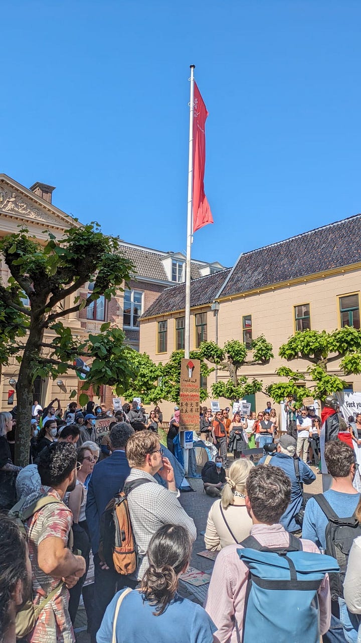 Encampment at Harmonie, University of Groningen