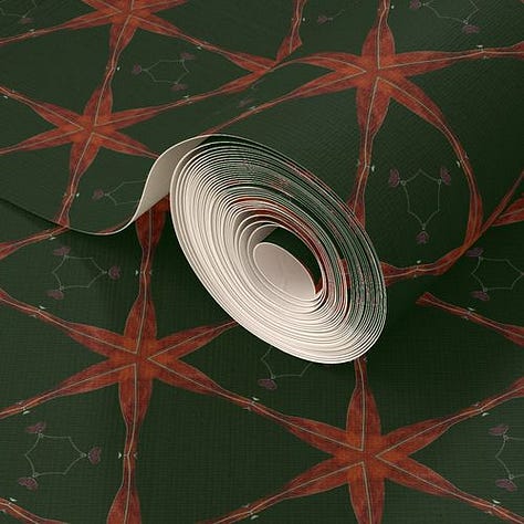 Starhan Garden Seamless Patterns on Spoonflower