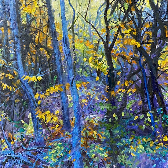 Walk with Me, 12 x 12", Oil, © JM Hulsey