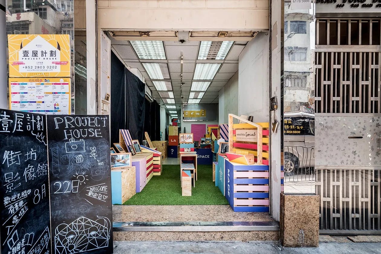 Community life on demand in Hong Kong's empty shop spaces