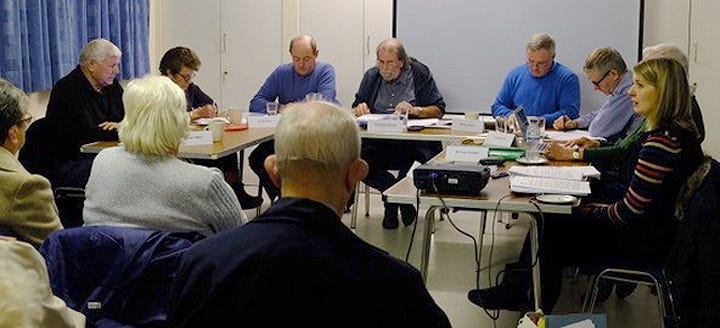 A council meeting