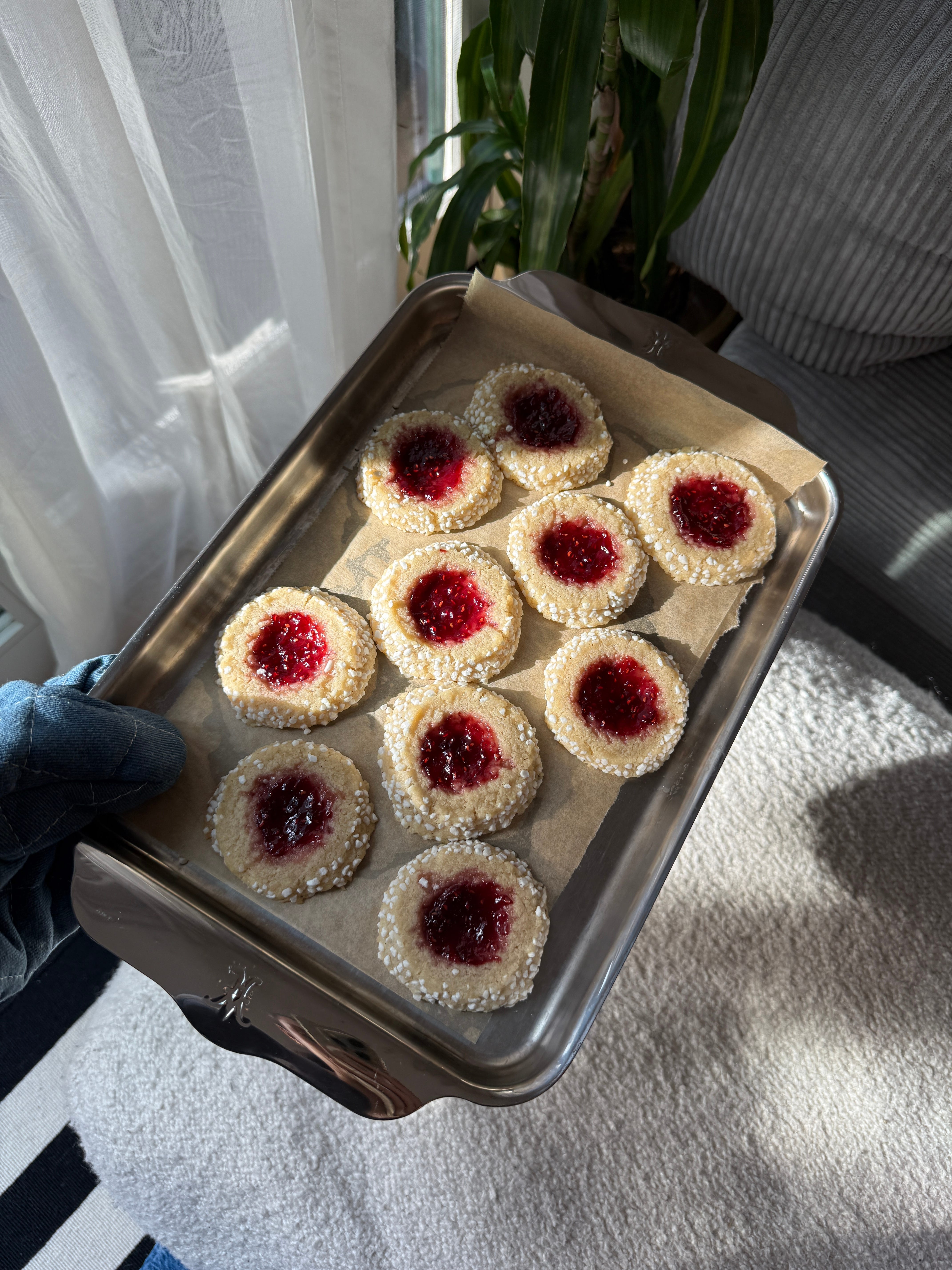 Swedish Raspberry Cookies Swedish Christmas: Raspberry Thumbprint Cookies
