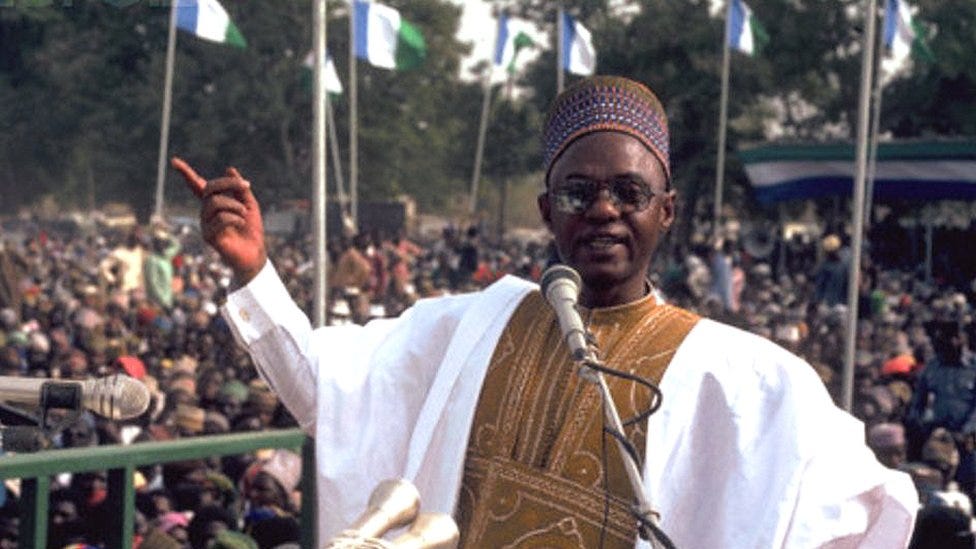 Shehu Shagari: Five tins you suppose know about di late Nigeria former  President - BBC News Pidgin
